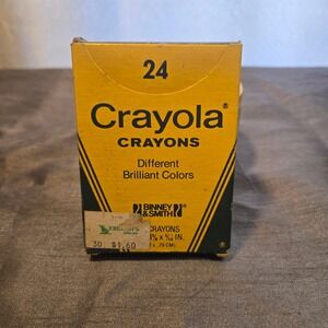 Vtg Crayola Crayons 24 Different Brilliant Colors 5 Retired Non Toxic